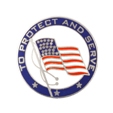 PROTECT AND SERVE FLAG SILVER