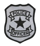 BASIC SHIELD -BLACK/REFLECT GREY- POLICE OFFICER