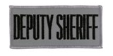 2 X 4 DEPUTY SHERIFF – REFLECTIVE GREY WITH BLACK