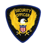 SECURITY – EAGLE – GOLD/BLUE ON BLACK – SEC OFFICE…
