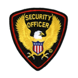 SECURITY – EAGLE – GOLD/RED ON BLACK – SEC OFFICER