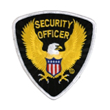 SECURITY – EAGLE – GOLD/WHITE ON BLACK – SEC OFFIC…