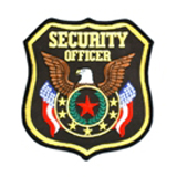 SECURITY – EAGLE W/ FLAGS – BLACK/GOLD – SECURITY …