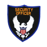 SECURITY – EAGLE – WHITE/BLUE ON BLACK – SEC OFFIC…