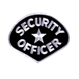 SECURITY – DIAMOND – WHITE ON BLACK – SEC OFFICER