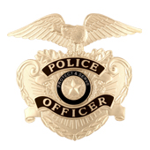 EAGLE HAT BADGE-POLICE OFFICER
