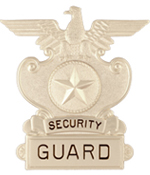 EAGLE TOP BADGE – SECURITY GUARD SILVER
