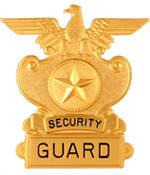 EAGLE TOP BADGE – SECURITY GUARD GOLD