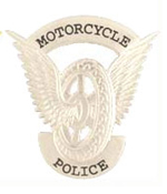 MOTORCYCLE OFFICER WING AND WHEEL HELMET