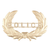 POLICE WITH WREATH – SILVER