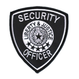 SECURITY – STAR CENTER – SILVER ON BLACK – SEC OFF…