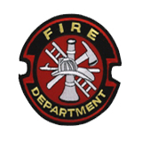 FIRE – BLACK/RED – FIRE DEPT W/SCRAMBLE CENTER