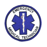 EMS/EMT CIRCLE STAR OF LIFE – BLUE/WHITE – EMT