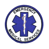 EMS/EMT CIRCLE STAR OF LIFE – BLUE/WHITE – EMS