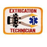 EMS/EMT EXTRICATION TECHNICIAN – GOLD ON WHITE