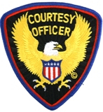 EAGLE W/ FLAG RED & BLUE TRIM GOLD ON BLACK