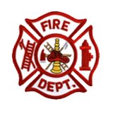 FIRE – MALTESE CROSS – FIRE DEPT – RED & GOLD/WHIT…