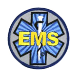 EMS/EMT REFLECTIVE CIRCLE – GOLD/BLACK ON GREY – E…