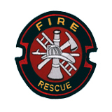 FIRE – BLACK/RED – FIRE RESCUE W/SCRAMBLE CENTER