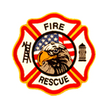 FIRE – MALTESE CROSS – FIRE RESCUE – RED & GOLD/…