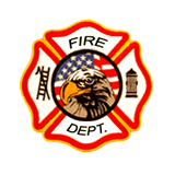 FIRE – MALTESE CROSS – FIRE DEPT – RED & GOLD/WHI…