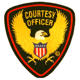 EAGLE W/ FLAG RED & BLACK TRIM GOLD ON BLACK