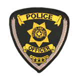 POLICE OFFICER- 7 PT STAR – GOLD ON BLACK – POLICE…