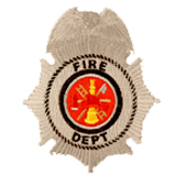 MALTESE W/ EAGLE – SILVER – FIRE DEPT.