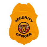 EAGLE SHIELD – BLACK ON GOLD – SECURITY OFFICER