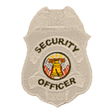 EAGLE SHIELD – BLACK ON SILVER – SECURITY OFFICER