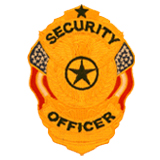 EAGLE W/ FLAGS – BLACK/GOLD – SECURITY OFFICER