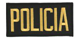 2 X 4 POLICIA – BLACK WITH GOLD