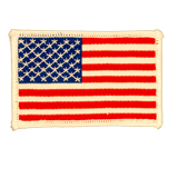 2X4 US FLAG STANDARD WHITE TRIM