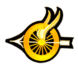 WINGED WHEEL GOLD LEFT