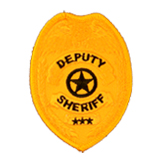 EAGLE W/ STAR – BLACK/GOLD – DEPUTY SHERIFF