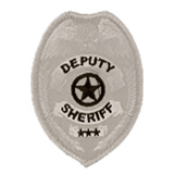 EAGLE W/ STAR – BLACK/SILVER – DEPUTY SHERIFF