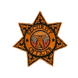 7 PT STAR W/ FILAGREE – GOLD ON BLACK