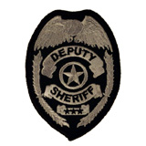 EAGLE W/ BRAIDS – SILVER/BLACK – DEPUTY SHERIFF