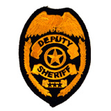 EAGLE W/ BRAIDS – GOLD/BLACK – DEPUTY SHERIFF