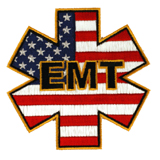 3″ STAR OF LIFE EMT – BLUE/WHITE/RED