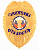 TEARDROP SECURITY OFFICER BLUE ENAMEL – GOLD