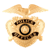 EAGLE HAT BADGE-POLICE OFFICER