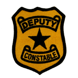 BASIC SHIELD – BLACK ON GOLD – DEPUTY CONSTABLE