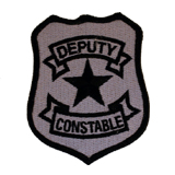 BASIC SHIELD – BLACK/SILVER – DEPUTY CONSTABLE