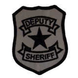 BASIC SHIELD – BLACK/REFLECT SILVER-DEPUTY SHERIFF