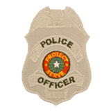 EAGLE SHIELD – BLACK/SILVER – POLICE OFFICER