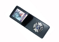 DUTY LEATHER TOP OPEN BADGE CASE