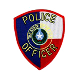 POLICE OFFICER – TEXAS SEAL – TEXAS FLAG – GOLD