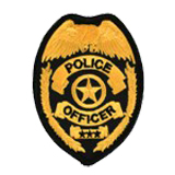 EAGLE W/ BRAIDS – GOLD/BLACK – POLICE OFFICER