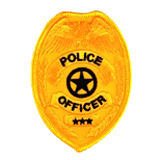 EAGLE W/ STAR – BLACK/GOLD – POLICE OFFICER